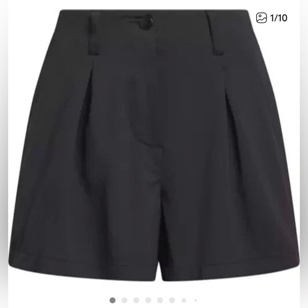 Adidas Black Pleated Shorts
